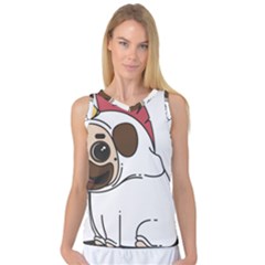 Pug Unicorn Dog Animal Puppy Women s Basketball Tank Top by Sapixe