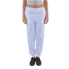 Alice Blue White Kisses In English Country Garden Women s Jogger Sweatpants