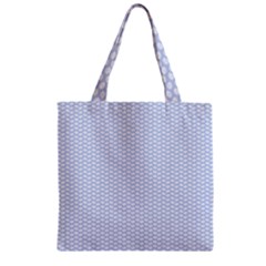 Alice Blue White Kisses In English Country Garden Zipper Grocery Tote Bag