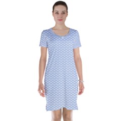 Alice Blue White Kisses In English Country Garden Short Sleeve Nightdress