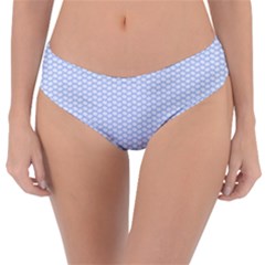 Alice Blue White Kisses In English Country Garden Reversible Classic Bikini Bottoms