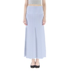 Alice Blue White Kisses In English Country Garden Full Length Maxi Skirt