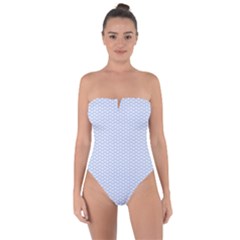 Alice Blue White Kisses In English Country Garden Tie Back One Piece Swimsuit