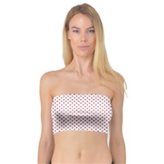 Usa Flag Red Stars On White Bandeau Top by PodArtist