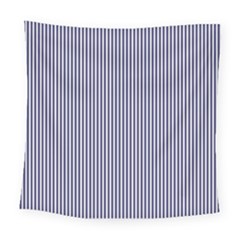 Usa Flag Blue And White Stripes Square Tapestry (large) by PodArtist