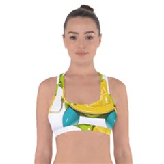 Turtle Sea Turtle Leatherback Turtle Cross Back Sports Bra by Sapixe