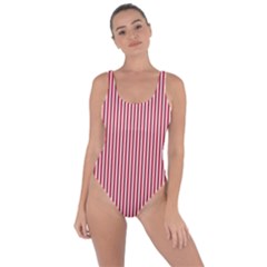 Usa Flag Red And White Stripes Bring Sexy Back Swimsuit by PodArtist