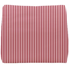 Usa Flag Red And White Stripes Seat Cushion