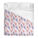 Red White and Blue USA/UK/France Colored Party Streamers Duvet Cover (Full/ Double Size) View1