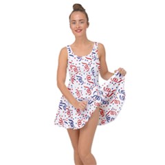 Red White and Blue USA/UK/France Colored Party Streamers Inside Out Casual Dress