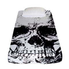 Skull Vintage Old Horror Macabre Fitted Sheet (single Size)