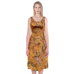 Leaves Motif Pattern Photo 2 Midi Sleeveless Dress by dflcprints