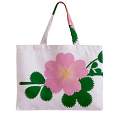 Rose Flower Briar Pink Flowers Zipper Mini Tote Bag by Sapixe