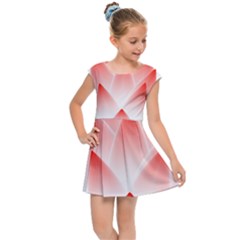 Lotus Flower Blossom Abstract Kids Cap Sleeve Dress by Sapixe