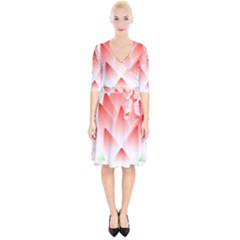 Lotus Flower Blossom Abstract Wrap Up Cocktail Dress