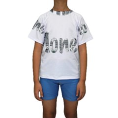 Word Money Million Dollar Kids  Short Sleeve Swimwear