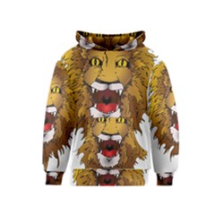 Lion Animal Roar Lion S Mane Comic Kids  Pullover Hoodie by Sapixe