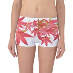 Leaves Maple Branch Autumn Fall Reversible Boyleg Bikini Bottoms by Sapixe