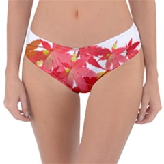 Leaves Maple Branch Autumn Fall Reversible Classic Bikini Bottoms