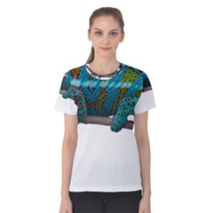 Reptile Lizard Animal Isolated Women s Cotton Tee