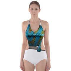 Reptile Lizard Animal Isolated Cut-out One Piece Swimsuit