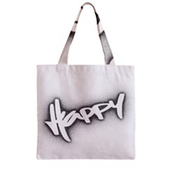 Lettering Points Creative Pen Dots Zipper Grocery Tote Bag