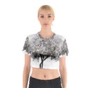 Nature Tree Blossom Bloom Cherry Cotton Crop Top View1