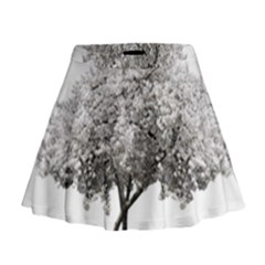 Nature Tree Blossom Bloom Cherry Mini Flare Skirt