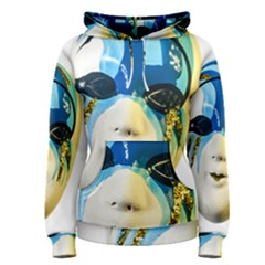 Porcelain Mask Minature Mask Women s Pullover Hoodie