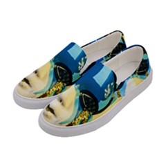 Porcelain Mask Minature Mask Women s Canvas Slip Ons