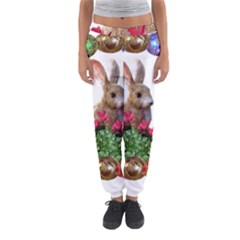 Easter Eggs Rabbit Celebration Women s Jogger Sweatpants by Sapixe