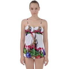 Easter Eggs Rabbit Celebration Babydoll Tankini Set