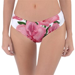 Flower Plant Blossom Bloom Vintage Reversible Classic Bikini Bottoms by Sapixe