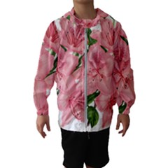 Flower Plant Blossom Bloom Vintage Hooded Windbreaker (kids) by Sapixe