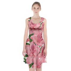 Flower Plant Blossom Bloom Vintage Racerback Midi Dress by Sapixe