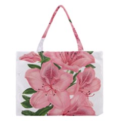 Flower Plant Blossom Bloom Vintage Medium Tote Bag by Sapixe