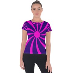 Illustration Abstract Wallpaper Short Sleeve Sports Top  by Sapixe