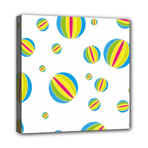 Balloon Ball District Colorful Mini Canvas 8  X 8  by Sapixe