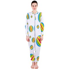 Balloon Ball District Colorful Onepiece Jumpsuit (ladies)  by Sapixe