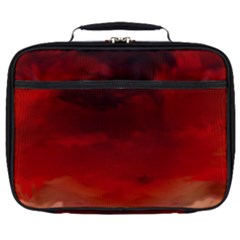 Flaming Skies Ominous Fire Clouds Full Print Lunch Bag by Sapixe