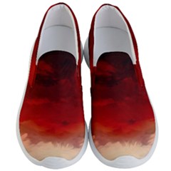 Flaming Skies Ominous Fire Clouds Men s Lightweight Slip Ons