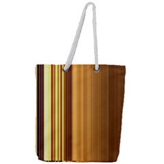 Course Gold Golden Background Full Print Rope Handle Tote (large)