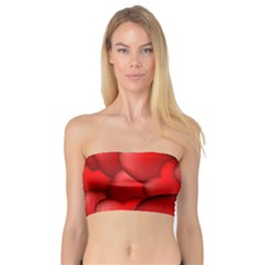 Form Love Pattern Background Bandeau Top by Sapixe