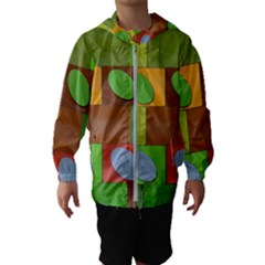 Easter Egg Happy Easter Colorful Hooded Windbreaker (kids) by Sapixe