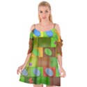 Easter Egg Happy Easter Colorful Cutout Spaghetti Strap Chiffon Dress View1