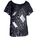 Technoid Future Robot Science Women s Oversized Tee View1