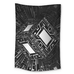 Technoid Future Robot Science Large Tapestry by Sapixe