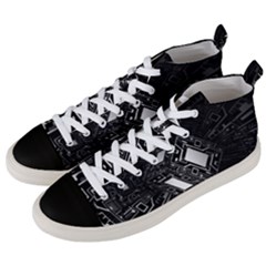 Technoid Future Robot Science Men s Mid-top Canvas Sneakers