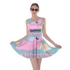 Long Distance Lover - Cute Unicorn Skater Dress by Valentinaart