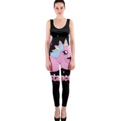 Long Distance Lover - Cute Unicorn One Piece Catsuit by Valentinaart